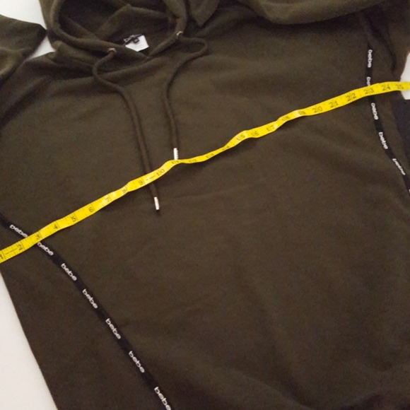 bebe Oversized Tape Ribbed Mini Logo Hoodi… - Picture 5 of 16